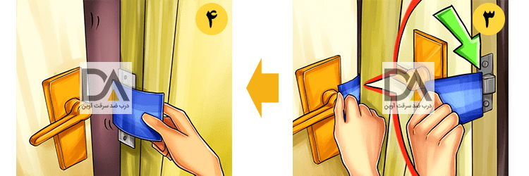 باز کردن قفل درب ضد سرقت بدون کلید